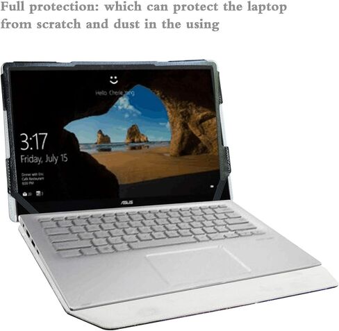 حافظة حماية Alapmk لجهاز Asus Q406DA وDell Vostro 5401 5402/Latitude 7400/Latitude 5400 5401 5410 5411/Latitude 5400 Chromebook Enterprise/Inspiron 14 5401 5405 5408 5402 5409 كمبيوتر محمول، شجرة الحب in Kuwait