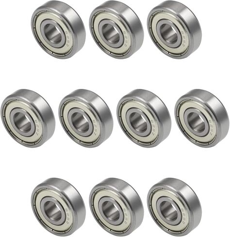 Othmro محامل الكرات الأخدود العميق، 10 قطع 629ZZ محامل الأخدود العميق 9x26x8 مم محمل كروي مزدوج من البلاستيك المختوم من الفولاذ الكربوني محمل الأخدود العميق للدراجات البخارية ومعدات طب الأسنان والمصاعد الروبوتية in Kuwait