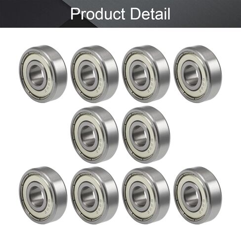 Othmro محامل الكرات الأخدود العميق، 10 قطع 629ZZ محامل الأخدود العميق 9x26x8 مم محمل كروي مزدوج من البلاستيك المختوم من الفولاذ الكربوني محمل الأخدود العميق للدراجات البخارية ومعدات طب الأسنان والمصاعد الروبوتية in Kuwait