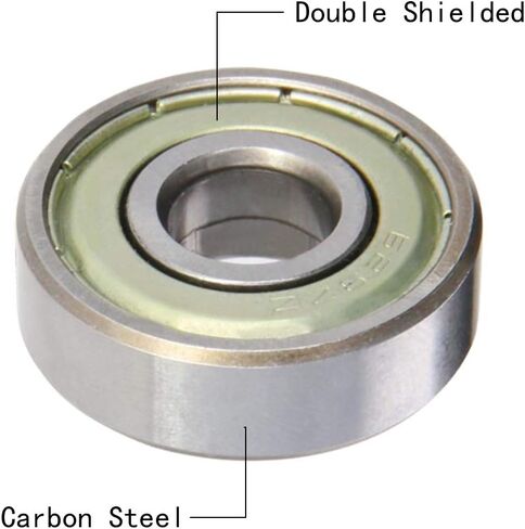 Othmro محامل الكرات الأخدود العميق، 10 قطع 629ZZ محامل الأخدود العميق 9x26x8 مم محمل كروي مزدوج من البلاستيك المختوم من الفولاذ الكربوني محمل الأخدود العميق للدراجات البخارية ومعدات طب الأسنان والمصاعد الروبوتية in Kuwait