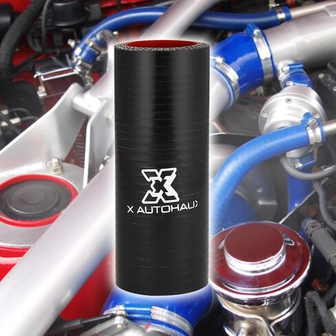 X AUTOHAUX 30 مم 1.18 بوصة ID مستقيم سيليكون المخفض خرطوم سيليكون خرطوم مقرنة المبرد أنبوب أسود أحمر لسيارة المبرد مدخل الأنابيب in Saudi Arabia