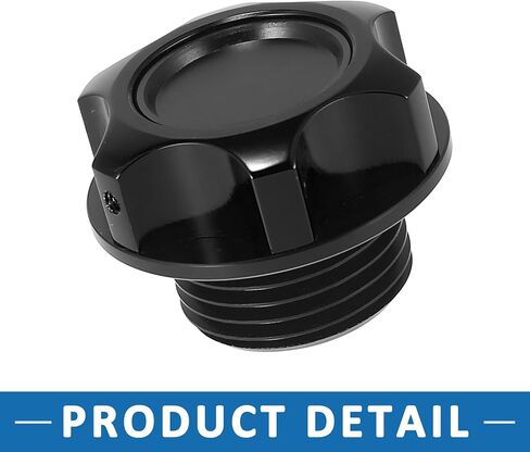 Car Gas Cap Engine Oil Filler Cap Plug Cover for Toyota C-HR 2018-2019 Aluminum Alloy Black in Saudi Arabia