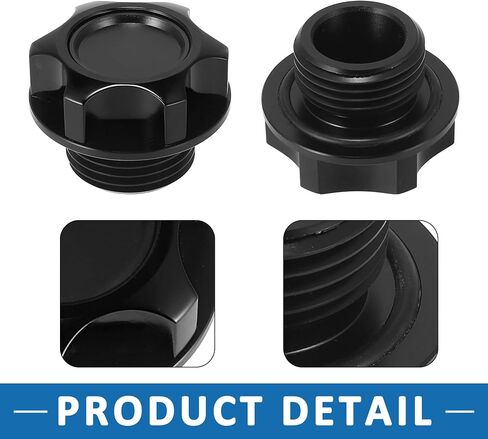 Car Gas Cap Engine Oil Filler Cap Plug Cover for Toyota C-HR 2018-2019 Aluminum Alloy Black in Saudi Arabia