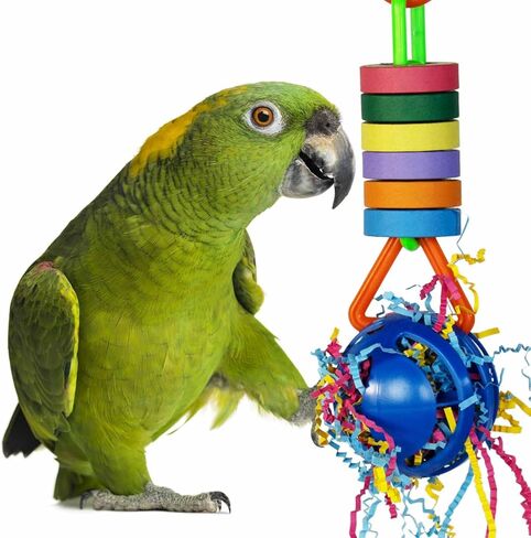 لعبة الطيور Super Bird Creations SB1200 Wacky Waffle Bagel Bird، ألعاب الببغاء، الرمادي الأفريقي والمكاو، لعبة الطيور العلفية، لعبة مضغ الطيور، ملحقات قفص الطيور، لعب تفاعلي للطيور، حجم طائر متوسط/كبير، 25.4 سم × 7.62 سم. in Saudi Arabia
