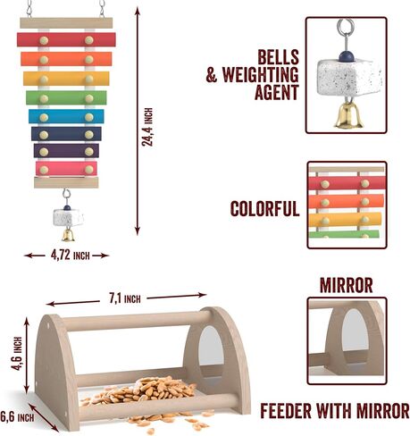 Chicken Toys for Coop-Chicken Accessories for Coops Chicken Swings for Coops Chicken Enrichment Toys Chicken Playground Toys for Chickens in a Coop Chicken Bridge Hens Toys Chicken Xylophone in Saudi Arabia