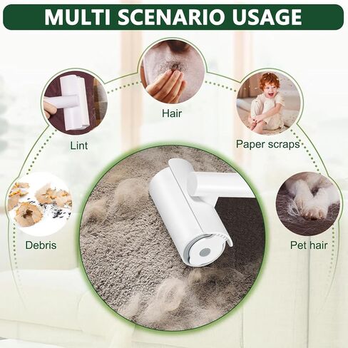 Pet Extra Sticky Lint Roller,Mega Value Set 180 Sheets Refills for Pet Hair Removal with Detachable Handle, Reusable Pet Hair roller for Sofa Clothes Bed Furniture Carpet for Dog & Cat Hair in Saudi Arabia