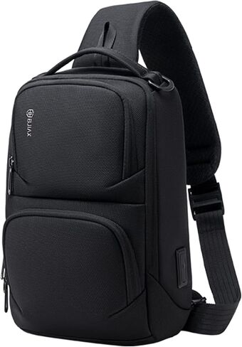 Stylish Crossbody Sling Bag with USB Charging Port - Fashionable and Travel-Ready Backpack for On-the-Go Convenience in Saudi Arabia
