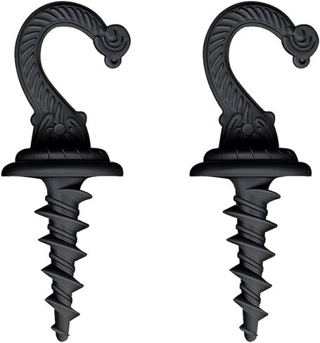 Swag Driller Hooks Heavy Duty Swag Hook Ceiling Hook Wall Hook Indoor Outdoor for Hanging Plants Chandelier etc. (2, Antique Brass) in Kuwait