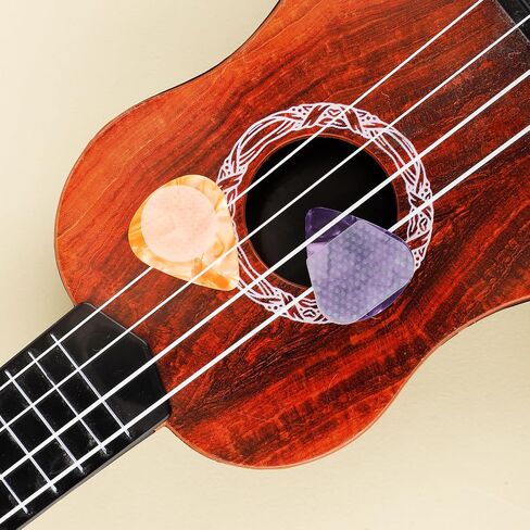 36pcs Guitar Pick Grips, 2 Types Silicone Guitar Pick Grip Anti Skidding Self-Adhesive Guitar Pick Holder Grips for Guitars Picks Hold the Guitar Picks Tightly (Only Grips) in Saudi Arabia
