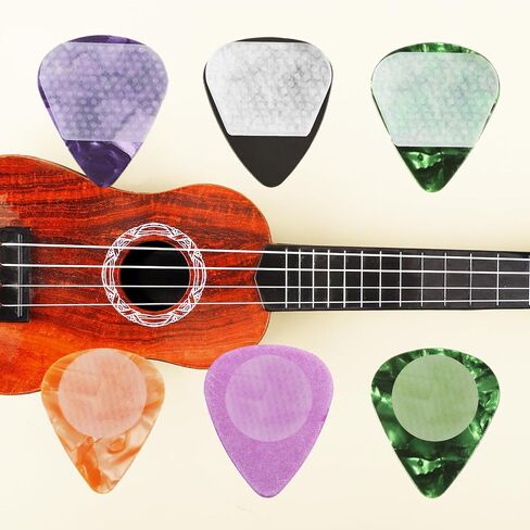 36pcs Guitar Pick Grips, 2 Types Silicone Guitar Pick Grip Anti Skidding Self-Adhesive Guitar Pick Holder Grips for Guitars Picks Hold the Guitar Picks Tightly (Only Grips) in Saudi Arabia