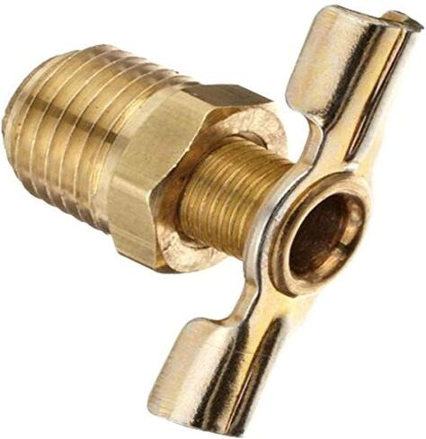 Dixon Valve & Coupling D04 Brass Air Hose Fitting, External Drain Cock, 1/4" NPT Male in Kuwait
