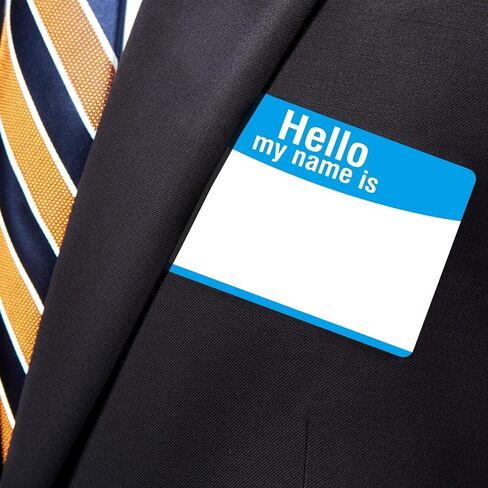 200pc 4 Colors Name Tags Labels Stickers, 3.5"x2.25" Colored Blank Name Stickers Category Labels for Office, School, Meeting, Kindergarten, Teachers, Parties, Warehouses, Clothes and Mailing in Saudi Arabia