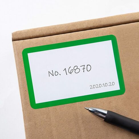 300 Pcs Adhesive Name Tag Labels Stickers, 3.5" x2.3" Colored Blank Name Tag Category Tags for Office, School, Meeting, Kindergarten, Teachers, Parties, Warehouses, Clothes and Mailing in Kuwait