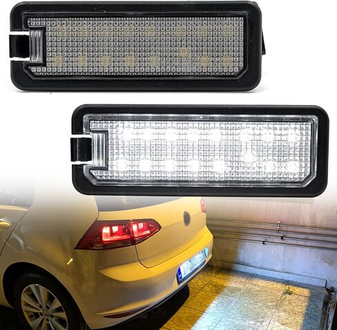 NSLUMO Led License Plate Light Bulb Replacement for Porsche 911 996 997 991 992 Box-ster 718 Cayman 970 971 Super Bright 16SMD Led Tag Liamp Canbus Xenon White OEM Fit in Saudi Arabia
