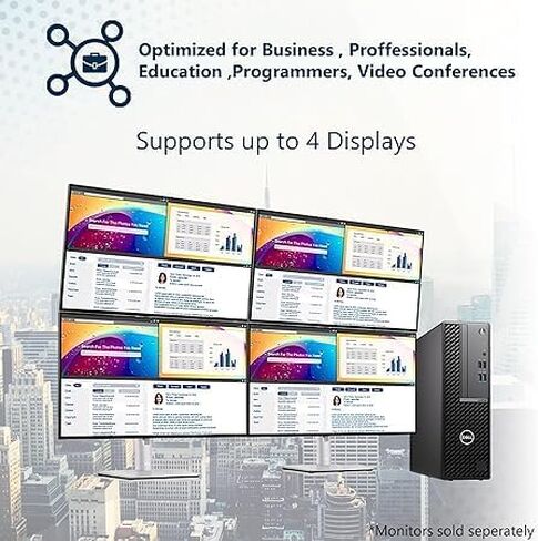 الكمبيوتر المكتبي Dell OptiPlex 7010 SFF | وحدة المعالجة المركزية Intel i5-13500 من الجيل الثالث عشر ذات 14 نواة بسرعة تصل إلى 4.80 جيجاهرتز | 32 جيجا رام | 1 تيرابايت SSD + 1 تيرابايت إتش دي دي | انتل الترا اتش دي جرافيك 770 | ناسخ أقراص DVD | ويندوز 11  in Saudi Arabia