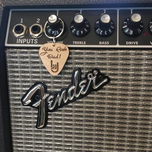 You Rock Dad Guitar Pick Keychain Father's Day Gift | Cute Last-Minute Small Gift for Dad Key-Ring in Kuwait