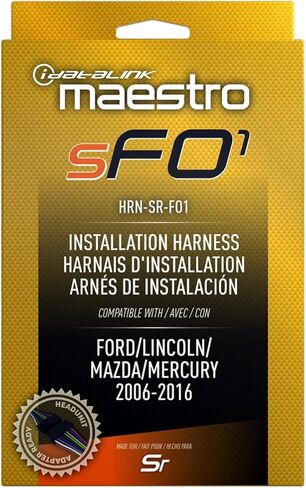 سرج Idatalink Maestro HRN-SR-FO1 T لمركبات مختارة من Ford وLincoln وMazda وMercury 2006-16، استبدل راديو المصنع مع الاحتفاظ بأدوات التحكم في عجلة القيادة واستخدام أمبير (يتطلب وحدة ADS-MSR) in Saudi Arabia