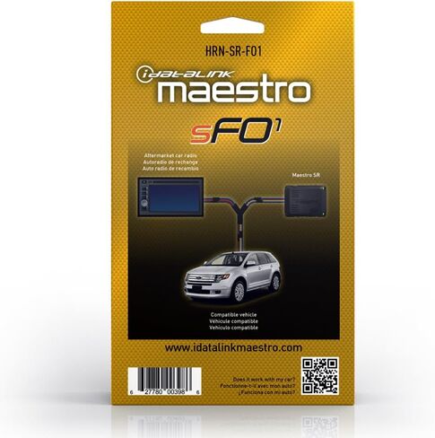 سرج Idatalink Maestro HRN-SR-FO1 T لمركبات مختارة من Ford وLincoln وMazda وMercury 2006-16، استبدل راديو المصنع مع الاحتفاظ بأدوات التحكم في عجلة القيادة واستخدام أمبير (يتطلب وحدة ADS-MSR) in Saudi Arabia