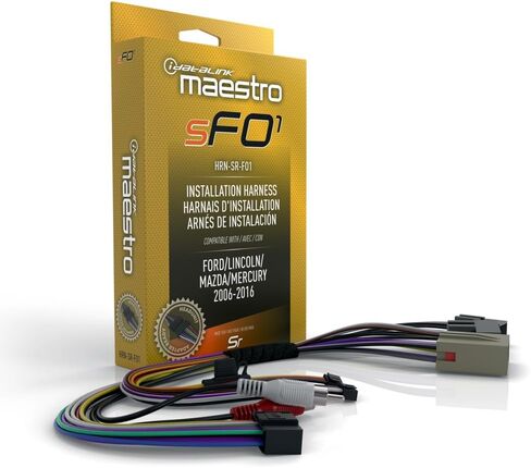 سرج Idatalink Maestro HRN-SR-FO1 T لمركبات مختارة من Ford وLincoln وMazda وMercury 2006-16، استبدل راديو المصنع مع الاحتفاظ بأدوات التحكم في عجلة القيادة واستخدام أمبير (يتطلب وحدة ADS-MSR) in Saudi Arabia