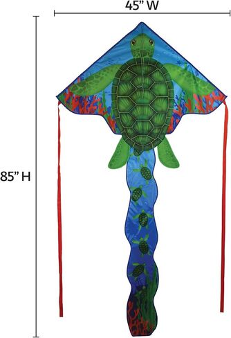 In the Breeze Sea Life Fly-Hi Kite, Single Line Kite, Ripstop Fabric, Line and Bag Included in Saudi Arabia