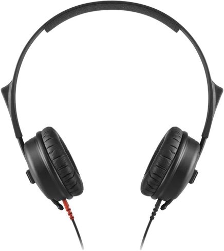 Sennheiser HD 25 Light On-Ear DJ Headphones, Black Bundle with Pig Hog PHX14-25 1/4" Headphone Extension Cable and Instrument Polishing Cloth - Professional Studio Monitoring Headphones in Saudi Arabia