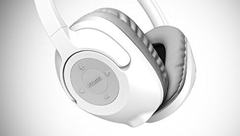 Koss BT539iW سماعات رأس بلوتوث لاسلكية فوق الاذن، ميكروفون مدمج، ميكروفون مدمج وعناصر تحكم باللمس، سلك قابل للفصل، أبيض in Saudi Arabia