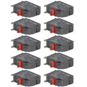 10Pcs Contact Block for Genie 66818GT 66818 ZBE-102 Teknic XB2 Series Push Button Contact Block ZBE102 Genie 5 Emergency Stop