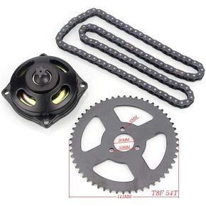 Drive System T8F Chain with 6 Teeth Gearbox Rear Sprocket for 47cc 49cc Pocket Bike Mini Motorcycle
