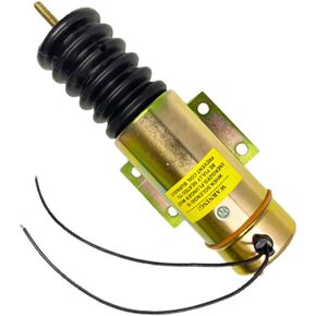 DELEYAPARS D513-A32V12 Fuel Shut Off Solenoid D513A32V12 2001-12E2U1 2 Wire 12v Throttle Solenoid compatible with Genie JLG 12V