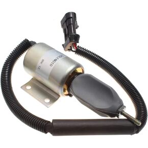 12V Fuel Solenoid 59009134 SA-4532-12 2003ES Compatible with Ingersoll-Rand DD-130 Compactor B5.9-C