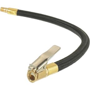 12'' Inflator extension tube, pump, adapter, hose, quick inflation clamp connector, clip-on connector, high-pressure tube, car, motorcycle, bicycle maintenance accessories