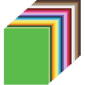 SANNIX 132 Sheets Colored Card Stock A4, 120gsm 22 Colors Copy Printer Paper Color Construction Paper Bulk for School Office Printing DIY Craft 8.5x11"