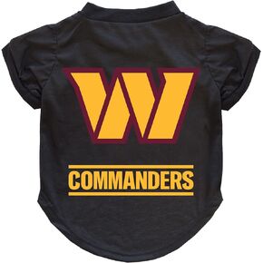 Littlearth Unisex-Adult NHL Washington Commanders Pet T-Shirt, Team Color, X-Small