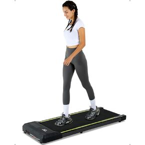 UPUPTIP Walking Pad, Under Desk Treadmill with Remote Control, 2.25 HP Portable Treadmill for Office Home Exercise, No Assembly Needed- Grey