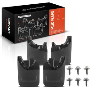 A-Premium Set of 4PCS Mud Flaps Splash Guards Mudguards Mudflaps with Hardware Kits Accessories Compatible with Toyota Tacoma 2023 Pickup, (not fit SR), with Fender Flares, Front LH RH & Rear LH RH