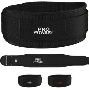 حزام رفع الأثقال من ProFitness - حزام رفع الأثقال الممتاز من أجل اللياقة الوظيفية الجادة، حزام الأثقال، الرفع الأولمبي - دعم الرفع للرجال والنساء، حزام تدريب رفع الأثقال