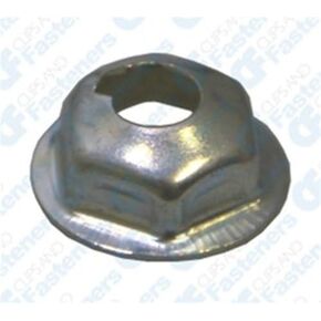 100#10-32 Washer Lock PAL Nut 1/2" O.D. 3/8" Hex Zinc