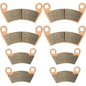 Front and Rear Sintered Copper Brake Pads Compatible with Polaris 2008-2013 Ranger 500 700 800, 2012-2018 Polaris Ranger XP 900, 2014-2017 Ranger Diesel,2010-2015 Ranger EV