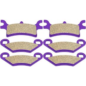 ECCPP Brake Pads Fits for 2003 2004 2005 2006 2007 2008 2009 2010 2011 2012 for Polaris Sportsman 500, FA159 FA314 Front and Rear Brake Pads
