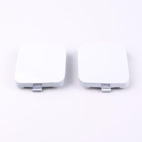 Pair Front Bumper Tow Hook Eye Cover Cap Silver/White for Toyota RAV4 2009 2010 2011 2012 (A Pair Silver Front Bumper Tow Hook Cover Cap) in Saudi Arabia