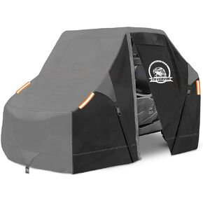 COVERVIN UTV Cover Outdoor Waterproof All-Weather Protection for Polaris RZR Yamaha Can-Am Defender Kawasaki Ranger Cover with Unique Zipper & Heavy Duty Windproof Buckle(2-3 Seater)
