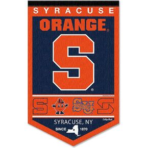 College Flags & Banners Co. Syracuse Orange Heritage History Banner Pennant