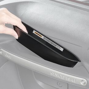 Quadratec Grab Bar Tray - Fits Jeep Wrangler JK JKU 2011-2018 2-Door & 4-Door - Dashboard Grab Handle Tray Storage - Slides in Grab Bar Above Glove Box - Jeep Wrangler Interior Accessories Organizer