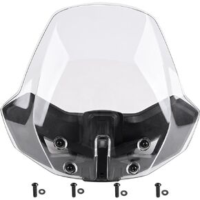 Sport Windshield for All Ryker Models 3 Inches Adjustable Vented Wind Windscreen Wind Deflector Compatible with Can-Am Ryker Rally 600 900 2019-2023 Clear