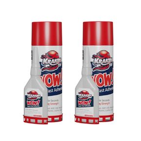 Kraken Bond Wow! CA Glue with Activator (4.40 oz. - 16.90 fl.oz.) - Crazy Glue Super Glue, Wood Glue, CA Glue for Woodworking, Cyanoacrylate Glue | 2 Pack