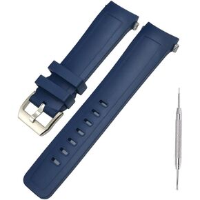 Adwoa Fluororubber Watch Band Strap Replacement for IWC Aquatimer Series- 22mm Quick Disassembly Watch Band Compatible with IW356802 IW376705 IW376710