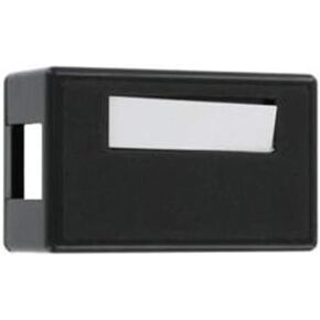 Leviton 41089-1EP QuickPort Surface Mount Housing, 1-Port, Black