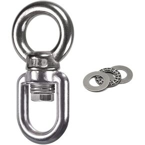 Bearing Swing Swivel 360° Rotary 820 lb Capacity, Safe and Reliable Suspension Connection Accessories for Swing Air Dance Hammock Chair Yoga Swing Climbing Projects