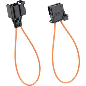 2PCS Fiber Optic Loop,Male+Female Fiber Optic Adapter for Diagnose Cable Compatible with Audi BMW Mercedes-Benz Volkswagen,Essential Fiber Optic Bypass Loop Car Accessories