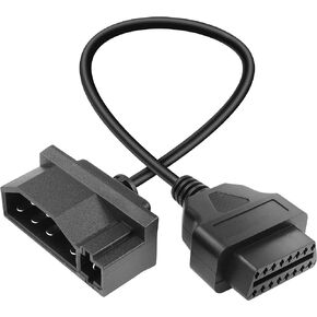 YACSEJAO 7 Pin to 16 Pin OBD2 Adapter, 7 Pin Male OBD1 to OBD2 OBDII 16 Pin Female Diagnostic Scanner Adapter Cable for Auto (F-O-R-D) Repair Tool
